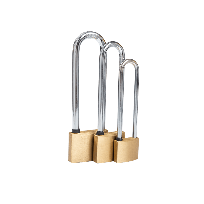 EXTRA-LONG SHACKLE BRASS PADLOCK