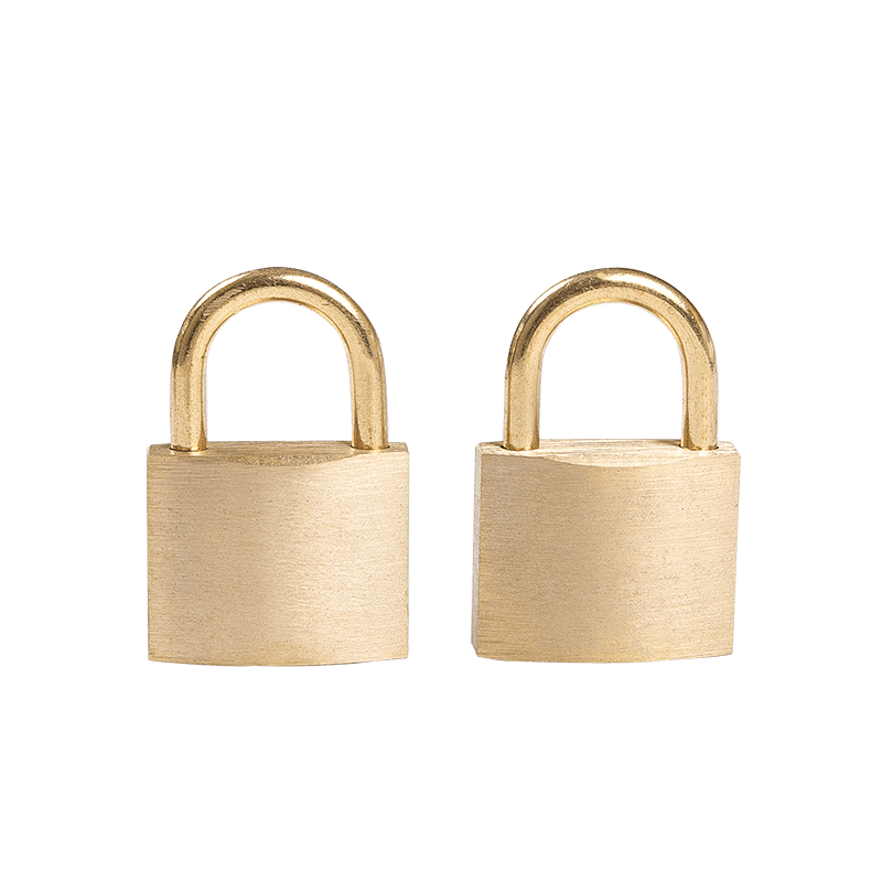 MINI BRASS PADLOCK(BRASS SHACKLE)