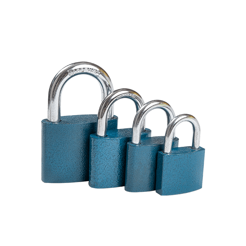 OVAL PLASTIC PAINTED IRON PADLOCK