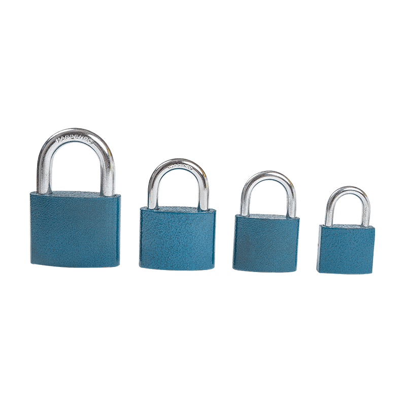 OVAL PLASTIC PAINTED IRON PADLOCK