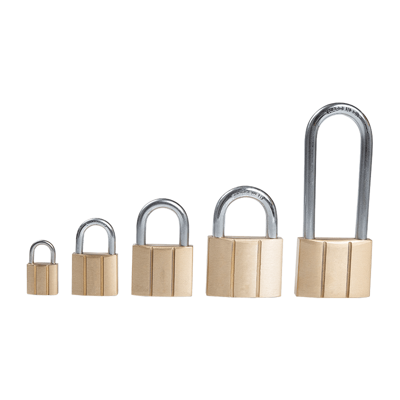 DOUBLE-LINE BRASS PADLOCK