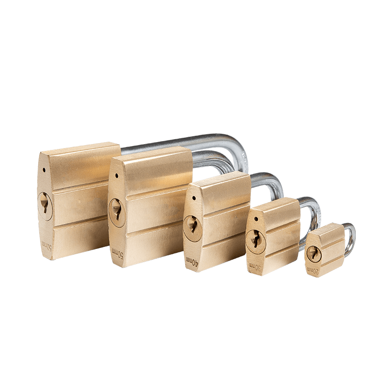 DOUBLE-LINE BRASS PADLOCK
