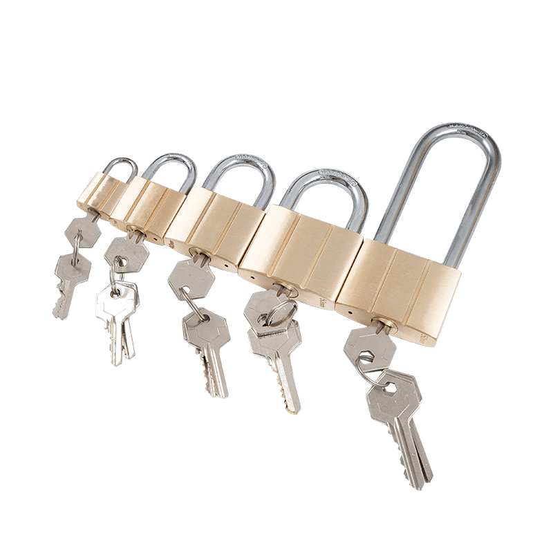 DOUBLE-LINE BRASS PADLOCK