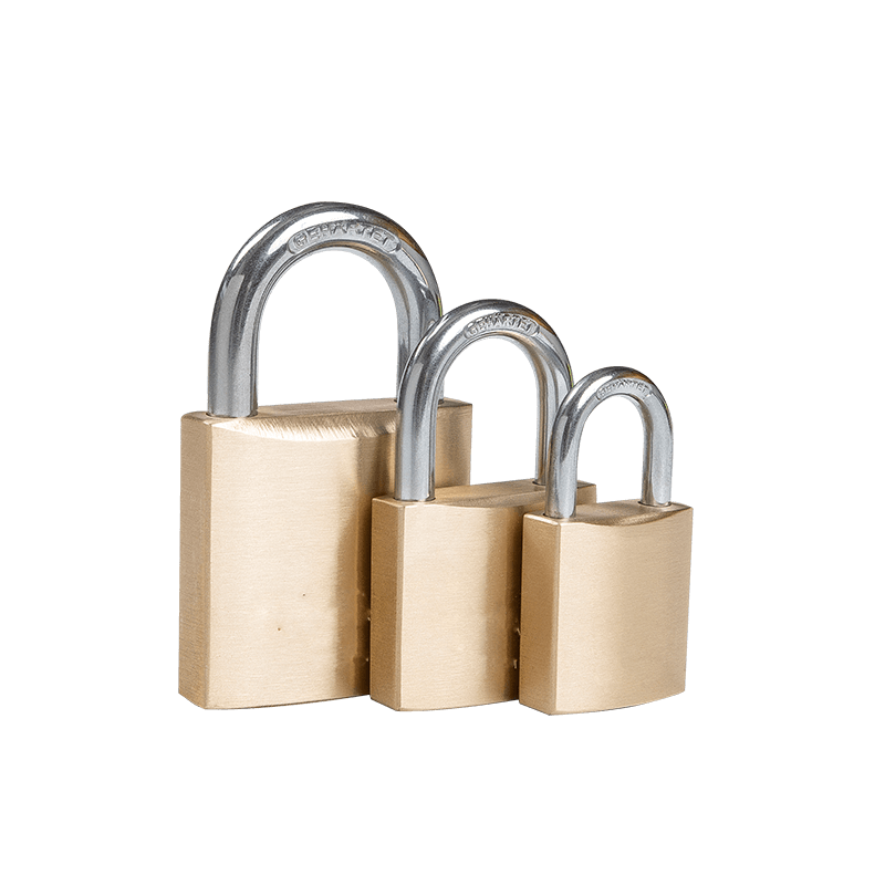 DIMPLY KEY POPPET BRASS PADLOCK