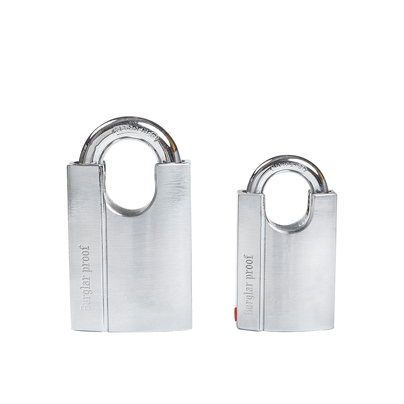 SHACKLE ARMORED SQUARE KEY BRASS PADLOCK