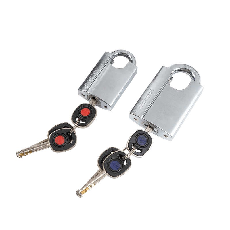 SHACKLE ARMORED SQUARE KEY BRASS PADLOCK