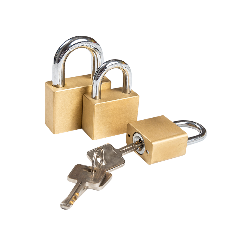 SQUARE KEY BRASS PADLOCK