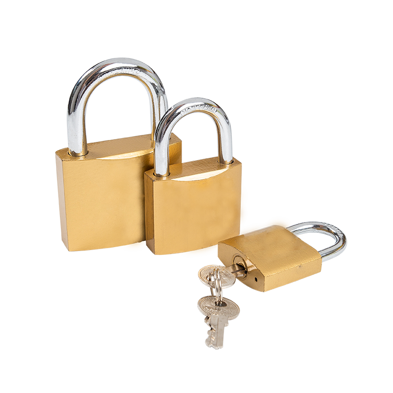 BRASS PAINTED IRON PADLOCK