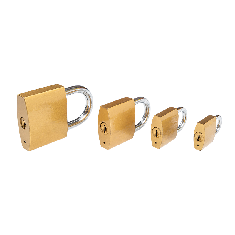 BRASS PAINTED IRON PADLOCK