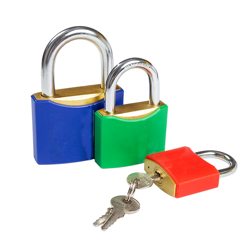 BRASS PAINTED IRON PADLOCK