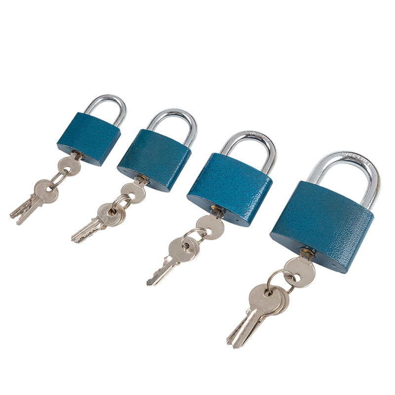 OVAL PLASTIC PAINTED IRON PADLOCK