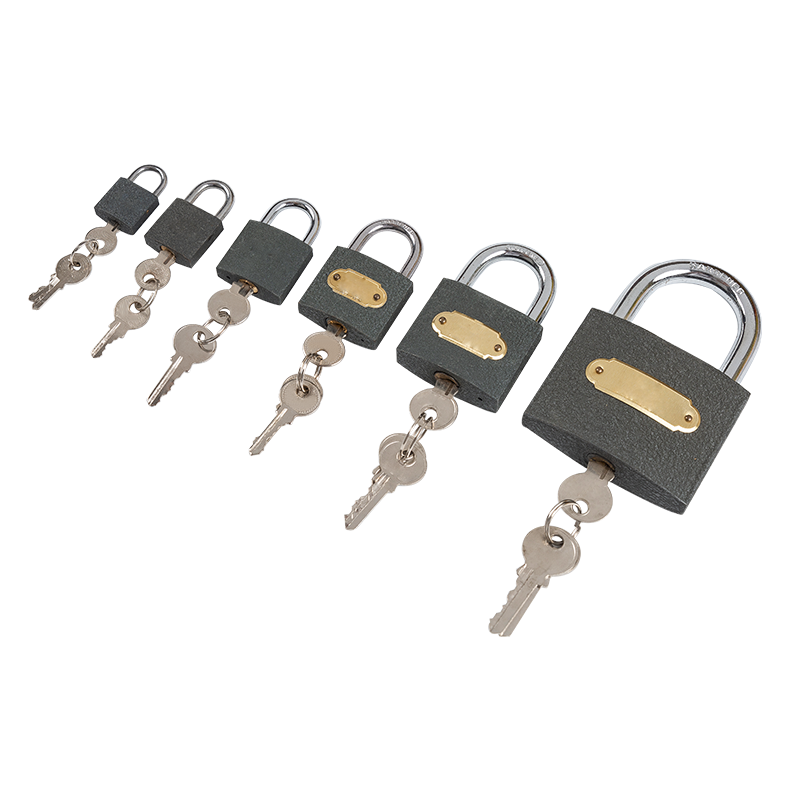GREY IRON PADLOCK